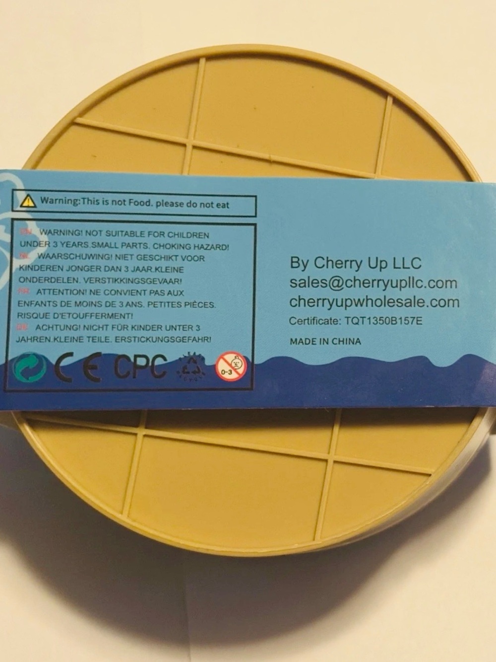 Disney Stitch Squishy Toy -Clear Glitter, in Dumpling Container, NIP, Retail $22 - Picture 3 of 3